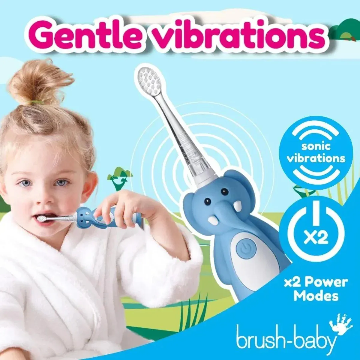 WildOnes™ Elephant Rechargeable Kids Toothbrush Gift Set