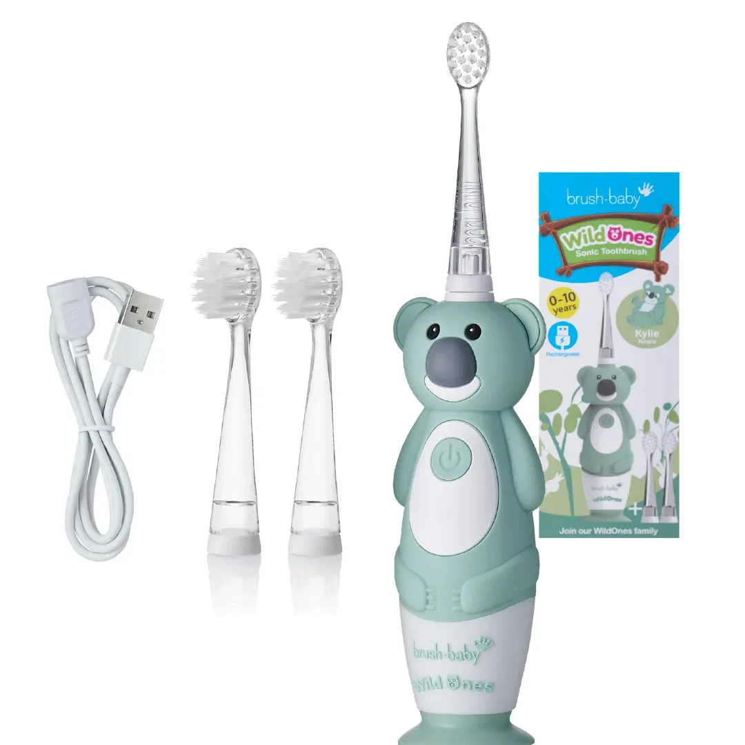 WildOnes™ Koala Kids Electric Rechargeable Toothbrush and WildOnes Applemint Toothpaste