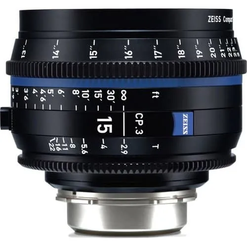 Zeiss CP.3 15mm T2.9 Feet Compact Prime Cine Lens - Canon EF Mount