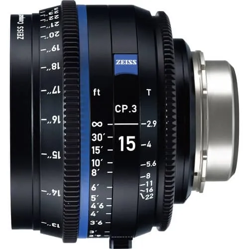 Zeiss CP.3 15mm T2.9 Feet Compact Prime Cine Lens - Canon EF Mount