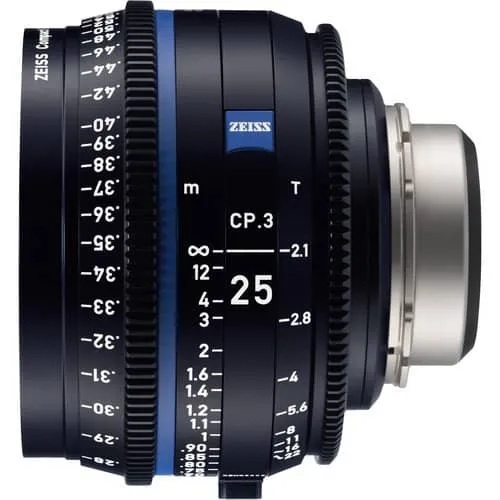 Zeiss CP.3 25mm T2.1 Feet Compact Prime Cine Lens - Canon EF Mount