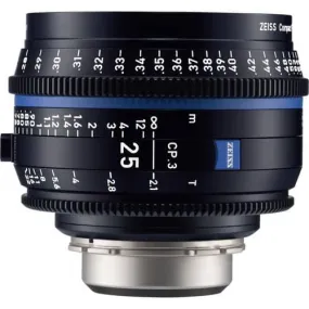 Zeiss CP.3 25mm T2.1 Feet Compact Prime Cine Lens - Canon EF Mount