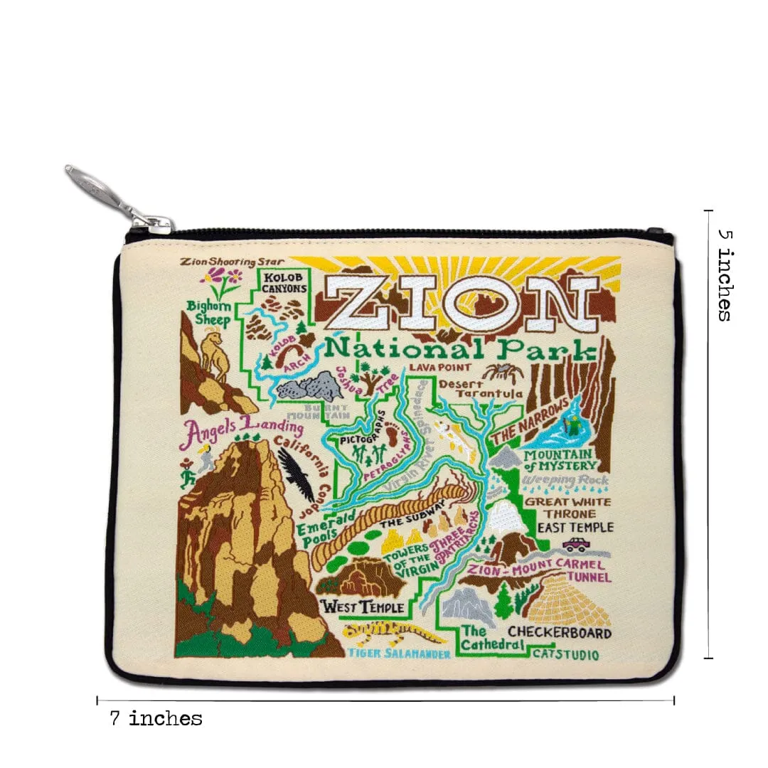 Zion National Park Zip Pouch - Natural